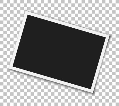 Fotoğraf çerçevesi mockup. Vektör çizim.