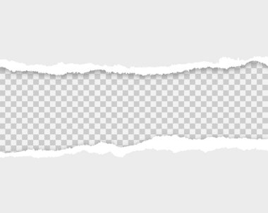 Yırtık kağıt metin için yer ile. Vektör çizimler