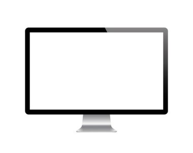 Gerçekçi monitör. Hisse senedi vektör
