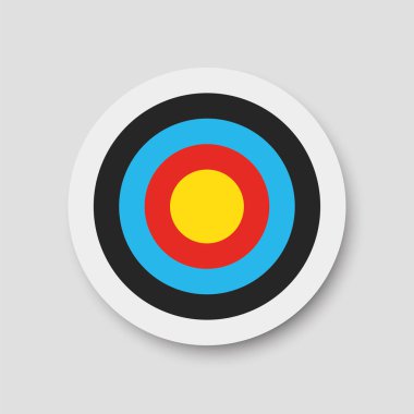 Okçuluk hedef. Vektör çizim