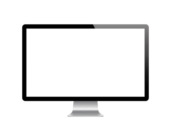 Monitor realista. vector de stock — Vector de stock