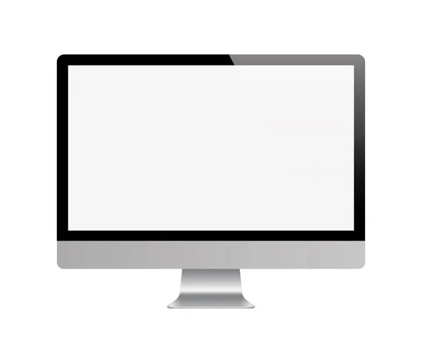 Realistiska monitor. Dator. Lager vektor — Stock vektor
