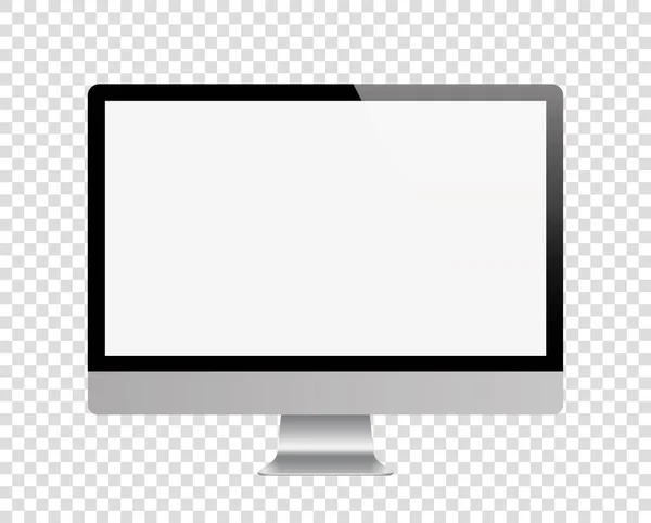 Realistische monitor. Computer. Voorraad vector — Stockvector