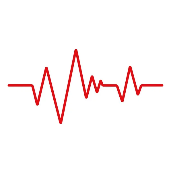 Battito cardiaco. ECG. Cardiogramma. Vettore — Vettoriale Stock