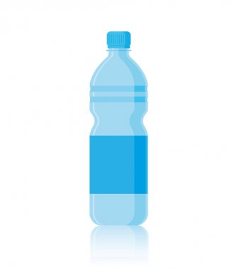 Su şişesi düz stil