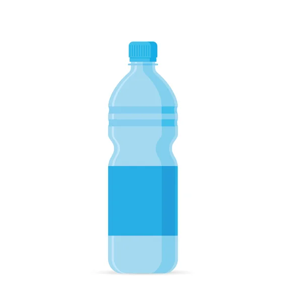 Butelka wody płaski — Wektor stockowy