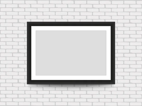 Leeg afbeeldingsframe voor foto's op de muur. — Stockvector