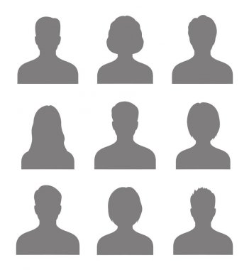 Avatar. Profil simgeler kümesi. Vektör