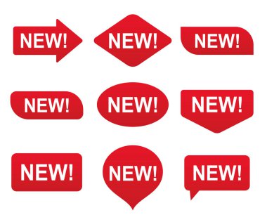 Yeni bir etiket, etiket kümesi. Vektör