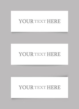 Kağıt afiş şablon. vektör çizim