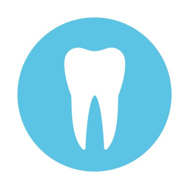 Diş simgesi. Diş hekimi. Diş Kliniği logosunu görmeniz gerekir. Vektör