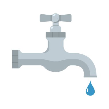 Düz bir çeşme. Vektör