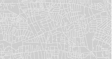 Gri şehir haritası. Sokak planı. Vektör illüstrasyonu