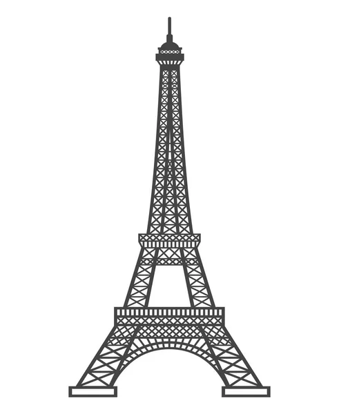 Ейфелева вежа. Паризьке місто. Вектор — стоковий вектор