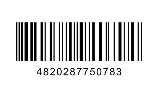 Barcode auf weißem Hintergrund. Vektorillustration — Stockvektor