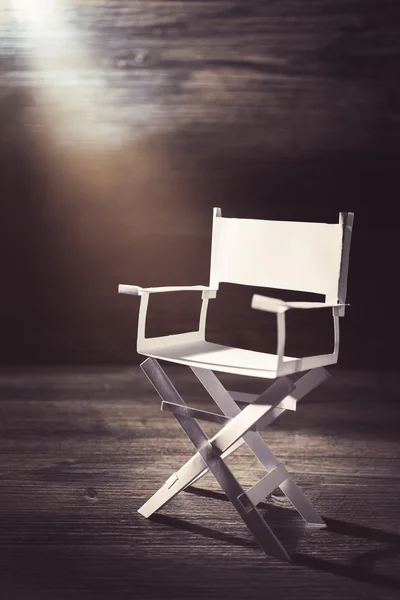 Director chair on background — Stock Photo, Image