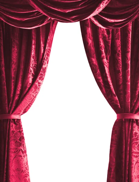 Theater curtain isolated — Stock Photo, Image