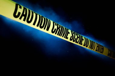 Olay yerinde siyah izole