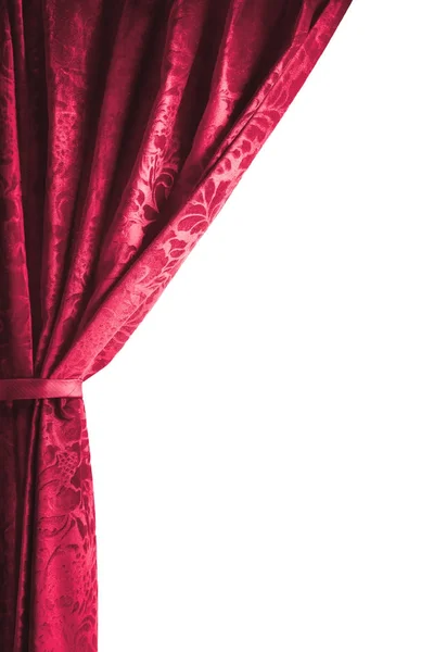 Theater curtain on white background — Stock Photo, Image