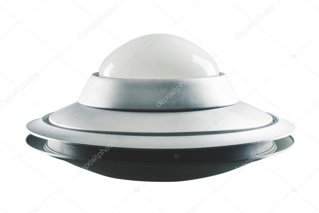 Classic, Retro UFO isolated on white