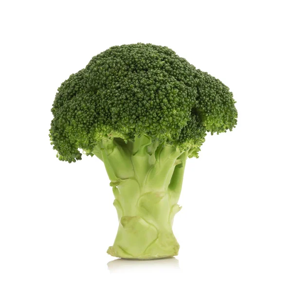 Beyaz Arkaplanda Izole Edilmiş Taze Brokoli — Stok fotoğraf