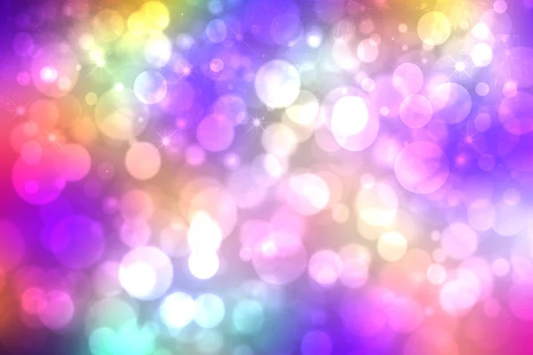 Nieuwjaarskaart sjabloon. Abstracte feestelijke gekleurde fantasie regenboog — Stockfoto