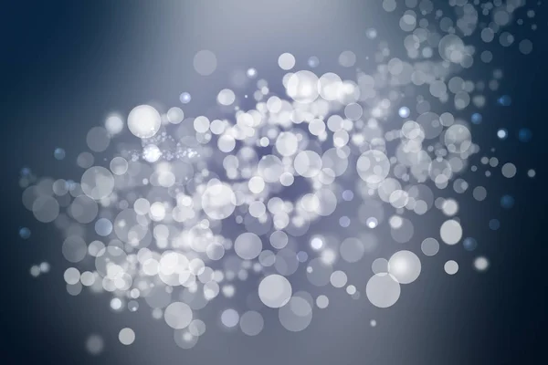 Abstract festive gradient dark blue gray silver bokeh background