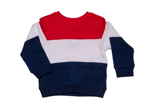 Ropa para niños de primavera y otoño. Un rojo blanco azul rayas coz — Foto de Stock