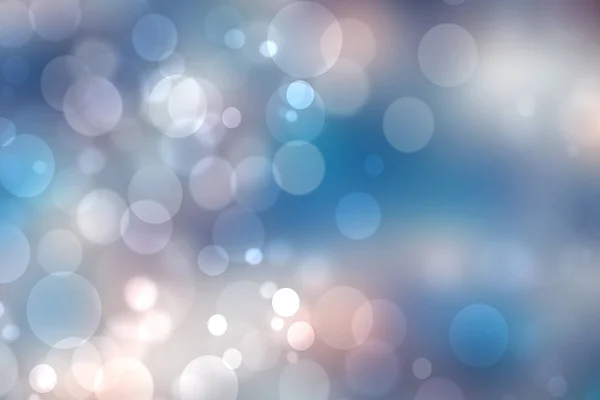 Abstract festive gradient dark blue gray silver bokeh background texture with white bokeh lights. Beautiful backdrop with space for christmas, invitation, or other holidays.