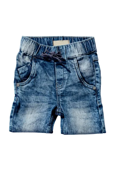 Jeans isoliert. trendige, stylische blaue Jeanshose oder Hose für — Stockfoto
