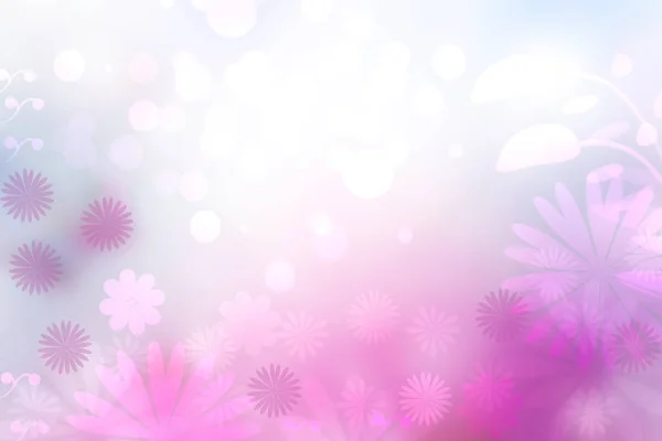 Abstract Blurred Vivid Spring Summer Light Delicate Pastel Pink Blue — Stock Photo, Image