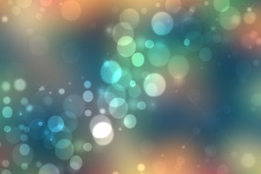 Soyut, bulanık, parlak bahar ışığı, hassas pastel, pembe bokeh arkaplan dokusu, parlak, yumuşak renk çemberleri ve yıldızlar. Mesajın için yer aç. Güzel arkaplan illüstrasyonu.