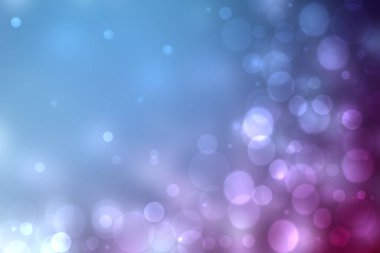 Soyut sualtı illüstrasyonu. Su kabarcıklarından daireler çizerek güzel bir soyut gradyan mavi bokeh arka plan. Güzel mavi doku.