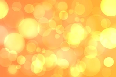 Soyut, zarif, sarı bir arka plan dokusu. Parıltılı, sönük, ışıltılı bokeh daireler. Mutlu yıllar, parti davetiyesi, sevgililer günü kartı konsepti.