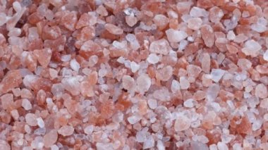  Yakın plan. Pembe Himalaya tuz dokusu. 
