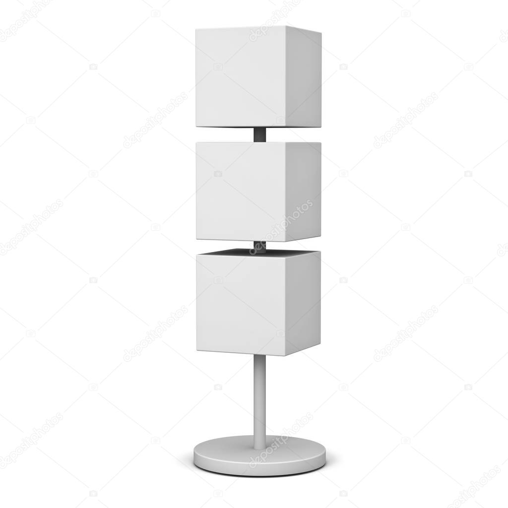 Download Blank box signboards with pole stand , blank mock up , signage boards or advertising square ...