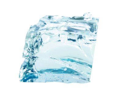 Beyaz arka plan üzerinde izole açık Ice cube