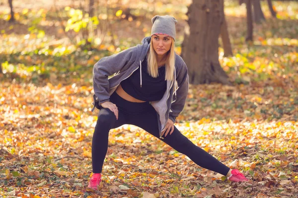 Portret z pełnym przekroju w atrakcyjnych sportowców motywację — Zdjęcie stockowe