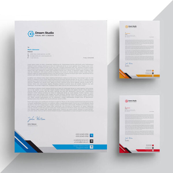 Modern Company Letterhead Template