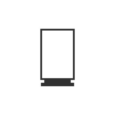 Reklam için boş ilan panosu, büyük pano afişi. beyaz arkaplan