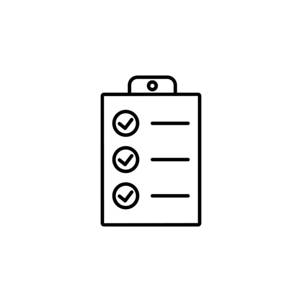 Checklist Tasks Icon Business Managmant Vector Icon — Stock Vector