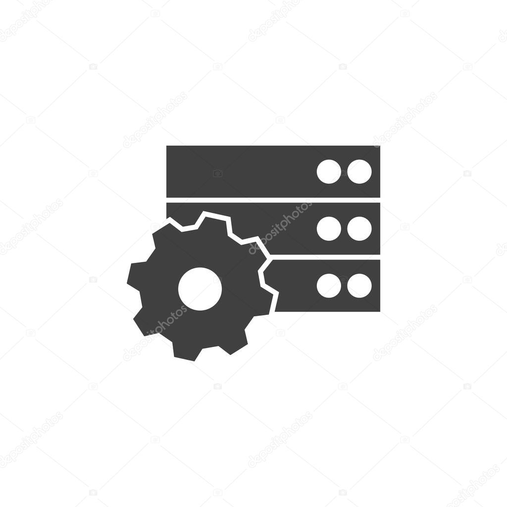 Database, server, gee vector icon. Element of data for mobile concept and web apps illustration. Thin line icon for website design and development. Vector icon on white background
