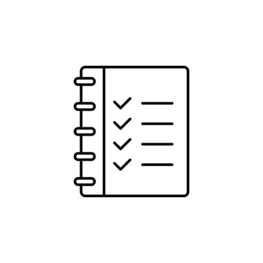 Kontrol listesi, listeleme simgesi İş Yöneticisi vektör simgesi