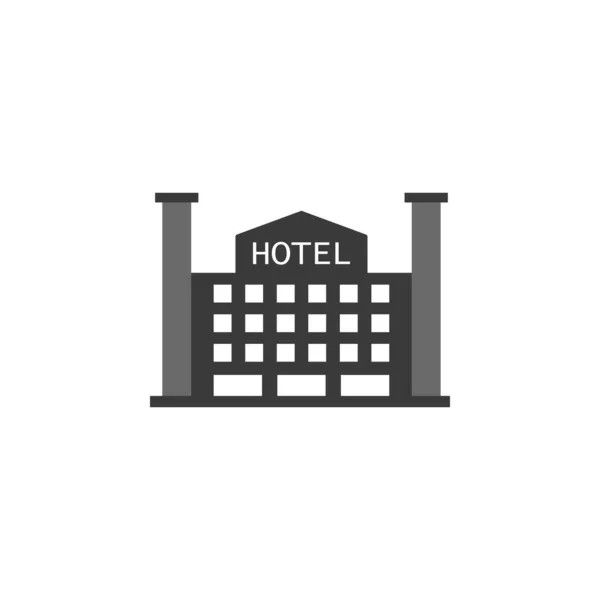 Building Hotel Icon Vector Graphic Download Template Modern Ξενοδοχείο Κτίριο — Διανυσματικό Αρχείο