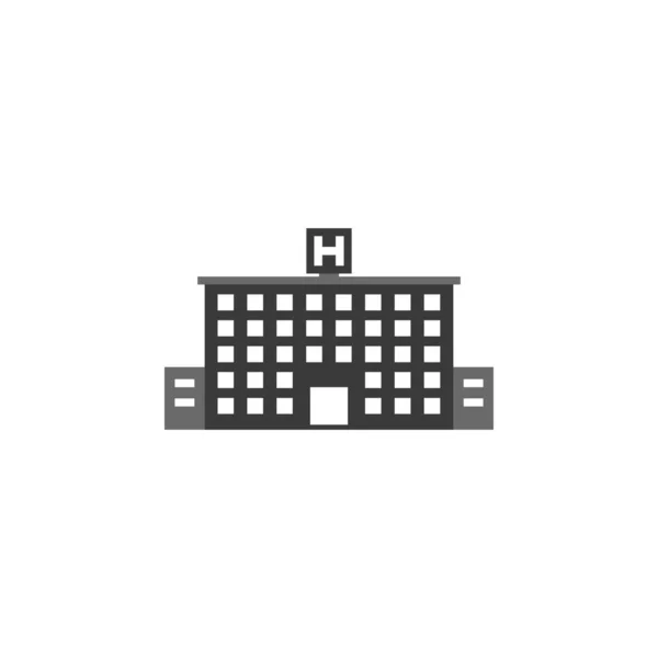 Krankenhaus Ikone Krankenhaus Vektorsymbol Krankenhaus Illustration — Stockvektor