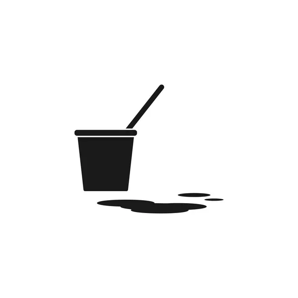 Isolert Bucket Icon Symbol Flat Stil App Web Digital Design – stockvektor