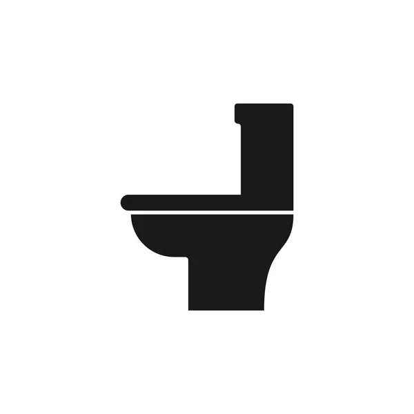 Toalettskål Vektor Illustration Badrum Commode Commode Toalett Toalett Washroom Ikon — Stock vektor