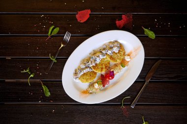 mantar soslu patates pancakes