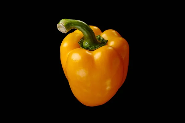 Fresh Salad Pepper Vegetable Black Background — Stock Photo, Image