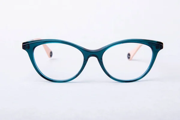 Lunettes Pour Vision Sur Fond Clair Studio — Photo